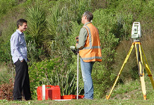 Surveyors Tony Aldersley and Russell Watts